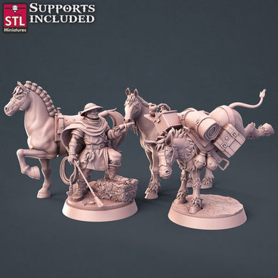 Horse Trainer Set | Warhorse | Riding Horse | Pack Horse| Pack Mule | Mount | Pathfinder | RPG | Dungeons and Dragons | DnD 5e