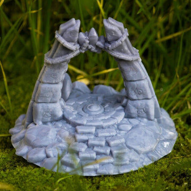 Crystal Portal/Elven Portal/Portal Miniature - Tabletop Terrain | Scatter Terrain | Dungeons and Dragons | Safehold | Portals of Atarien