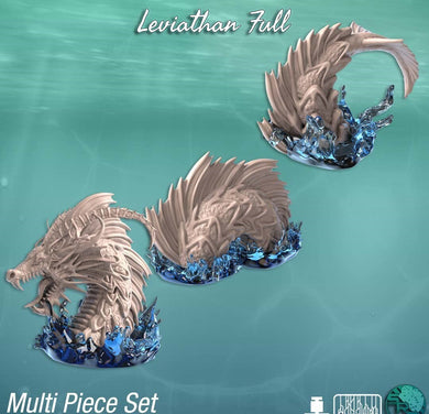 Leviathan | Sea Monster | Sea Serpent | Ocean Miniature | Water Miniature | Underwater | Dungeons and Dragons Terrain | Sync Ratio Systems
