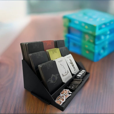 Board Game Manager - Deck Holder - Organize and Manage Your Large Scale Board Games with Multiple Decks and Tokens - Card Holder/Organizer