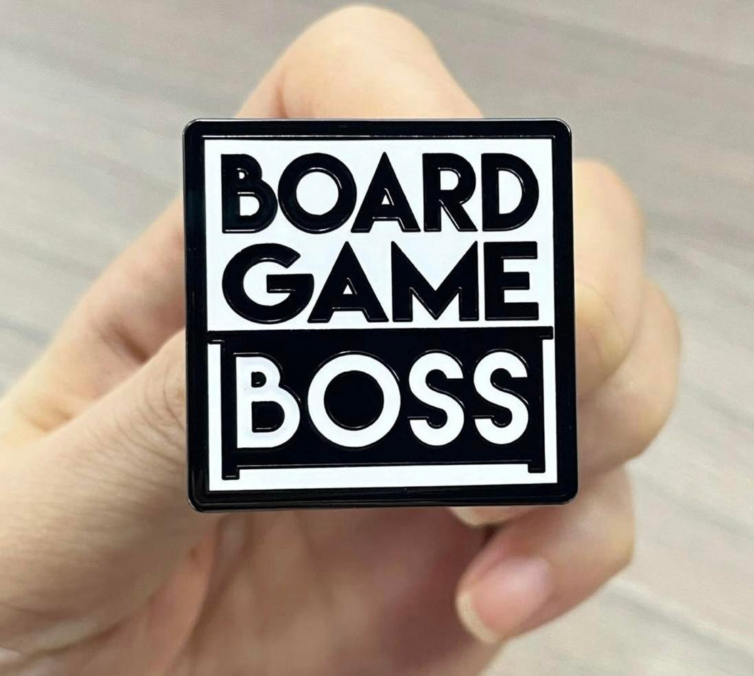 Board Game Boss Hard Enamel Pin