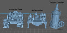 Load image into Gallery viewer, Alchemist Lab/Potion Shop/Magic Shop Desk - Tabletop Terrain | Scatter Terrain | Miniatures Terrain | Dungeons and Dragons | Pathfinder
