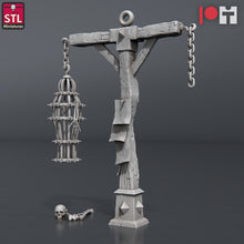 Load image into Gallery viewer, Bugbear Hangman | Executioner | Hangman&#39;s Platform | Morgue Cart | Cofins | Curse of Strahd | 5e Miniatures | Dungeons and Dragons | RPG
